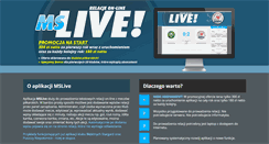 Desktop Screenshot of mslive.pl